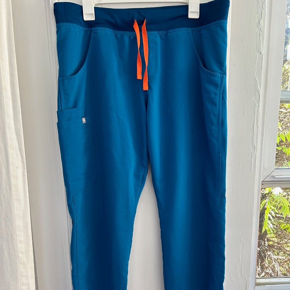 Figs Kade Scrub Pants in Alps Blue